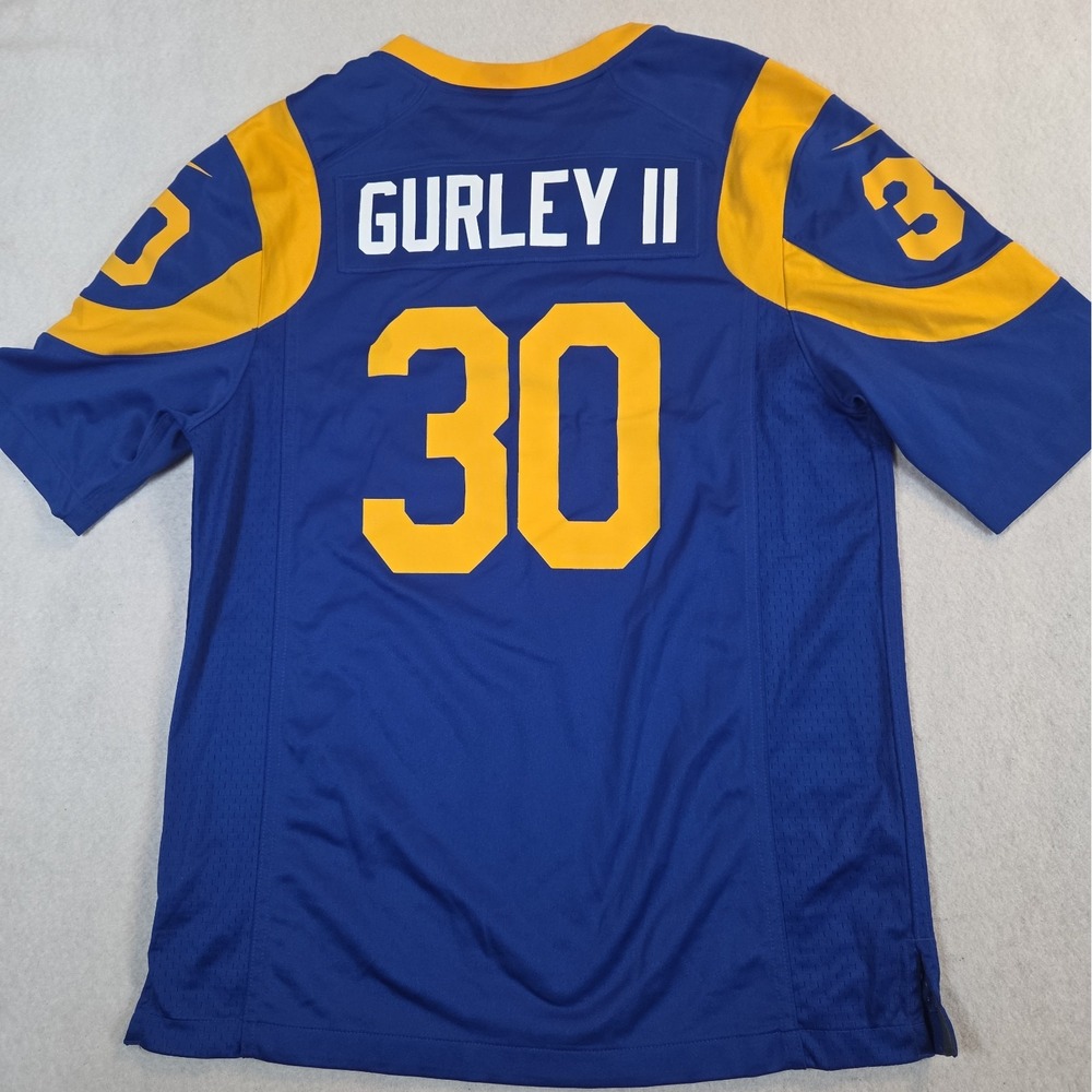Nike Los Angeles Rams Todd Gurley II #30 On Field Jersey Mens M Blue Gold NFL - Picture 9 of 11